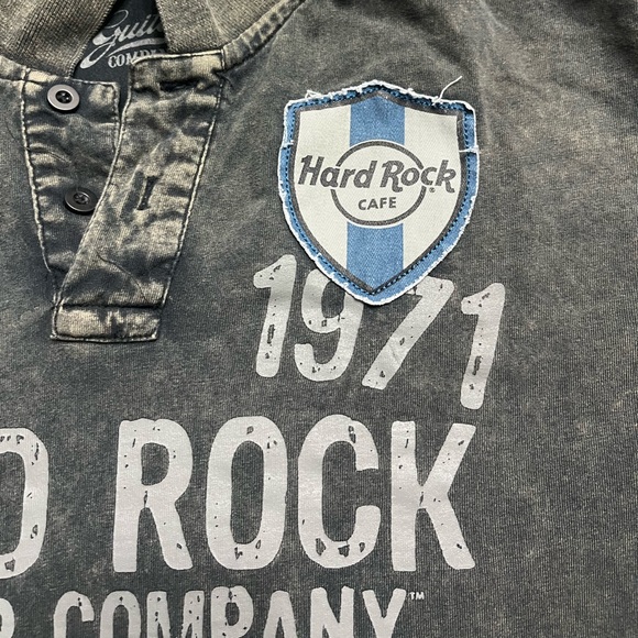 Hard Rock Cafe Men’s Large Short Sleeve Black Polo Shirt Embroidered Montego Bay - Picture 5 of 5